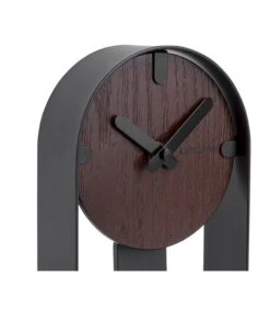 Karlsson Tafelklok Dashed - Walnoothout Fineer Zwart - 22x13x5cm -Huisdecoratie 1052dd785ce74db7a39b59f6b8c6e219