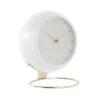 Karlsson Tafelklok Globe - Wit - 21x24,5x14cm -Huisdecoratie 10733b73b01c4d908b5d0c9fe028e7a9