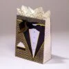 Geschenkentas SmokingL 14 X H 18 X P 6,5 Cm -Huisdecoratie 131513002d384d0a8be822ebcf5f23b8
