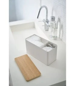 Yamazaki Sanitary Storage Box - Rin - Natural -Huisdecoratie 13645cc5fac74337b1eb6eb863c025cc