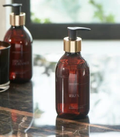 Handzeep Met Pompje, Zeepdispenser - Bisou D‘Orange - Bruin - 300 Ml -Huisdecoratie 16898015ca9b4ac7a39dc8463c05c216