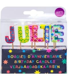 Verjaardagskaarsen Voor De Naam Juliette