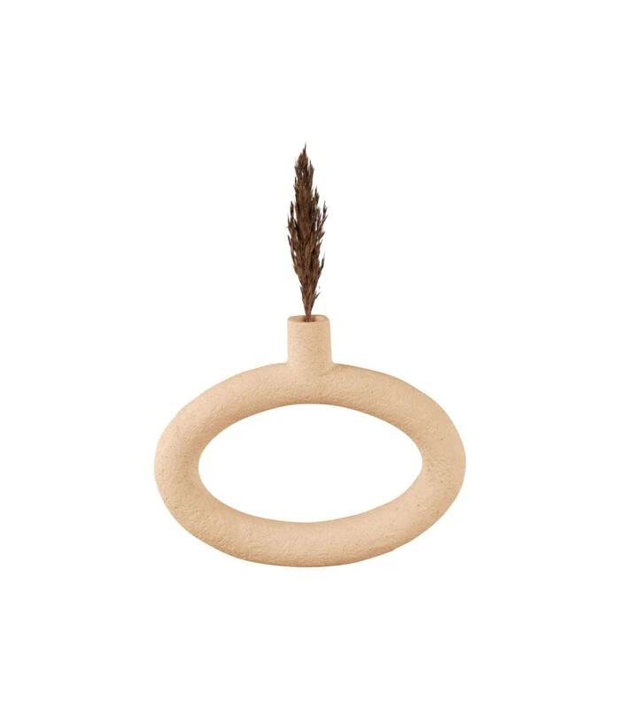 PRESENT TIME Vaas Ring - Zandbruin - 25x3,5x20,5cm 4 PRESENT TIME Vaas Ring - Zandbruin - 25x3,5x20,5cm - Afbeelding 2