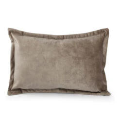Kussen 45x30cm Velvet Taupe Lounge