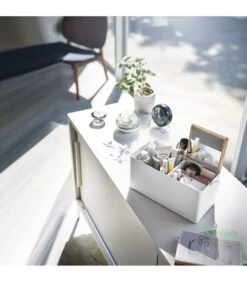 Yamazaki Make-up Box - Tower - White -Huisdecoratie 1c46dcd366b24926afc5dc8eebb02eb7
