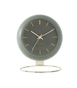 Karlsson Tafelklok Globe - Mosgroen - 21x24,5x14cm -Huisdecoratie 1ef9588f585c427e8866b87df3b8f385