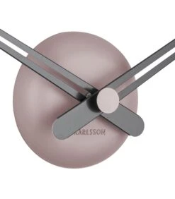 Karlsson Wandklok LBT Sharp - Roze - Ø77,5cm -Huisdecoratie 262be9579ea243a69d09ab410639e9b7