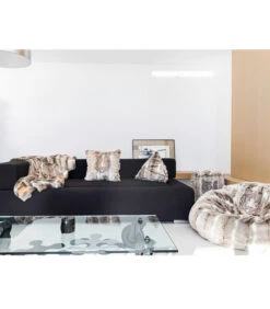 Poef In Bruine Imitatiebont Geborduurd -Huisdecoratie 26d0d7ffb8f04af38333dbf1c9d4202b