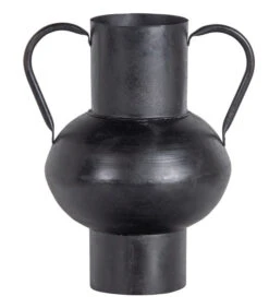 Exclusive Vere Vaas - Metaal - Zwart - 28x24x20