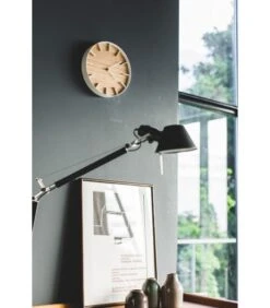 Yamazaki Wall Clock - Rin - Beige -Huisdecoratie 2d3662c09a6c48789e262bba8b7fb7fd