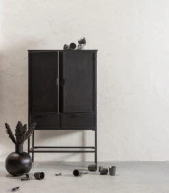 Exclusive Pixie Vaas - Metaal - Zwart - 35x30x30 -Huisdecoratie 2ec2aded589e417795a725beb2adbb83