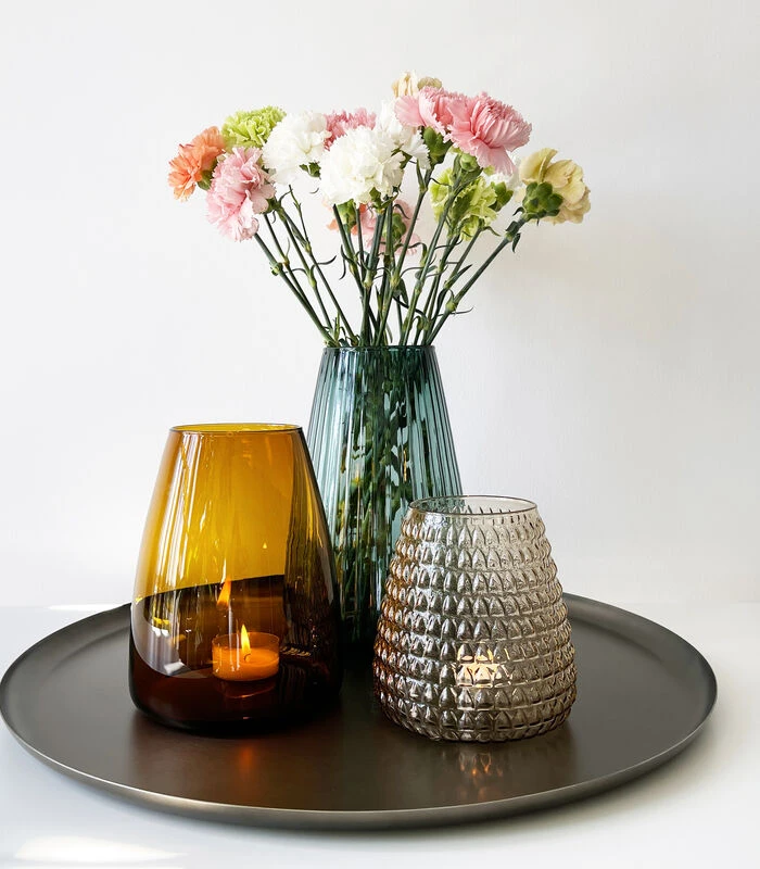 DIM Vaas Stripe Small Licht Amber 6 DIM Vaas Stripe Small Licht Amber - Afbeelding 4