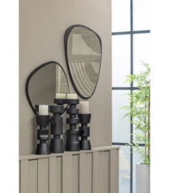 Midi Kandelaar - Mangohout - Zwart - 41x11x11 -Huisdecoratie 34fccf065f4c4edaae0748e301e79418