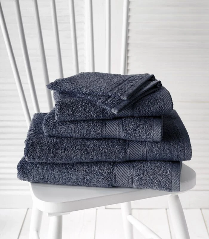 6-delige Handdoekenset Hélène Ebony 4 6-delige Handdoekenset Hélène Ebony - Afbeelding 2