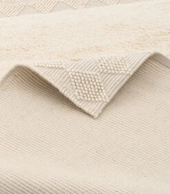 Natuurtapijt Vloerkleed Shaggy Wol Linea Border -Huisdecoratie 391b10b1705b475da0cd4a6bcb90e364