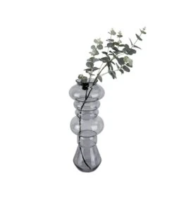 PRESENT TIME Vaas Morgana - Glas Donker Grijs - Large - 18x50cm -Huisdecoratie 41a7182616a3483393b91bcf821ddf4a