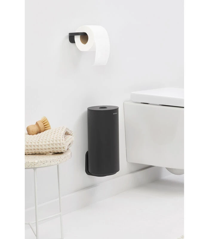 Brabantia MindSet Reserverolhouder - Mineral Infinite Grey 4 Brabantia MindSet Reserverolhouder - Mineral Infinite Grey - Afbeelding 2