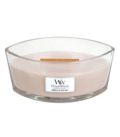 WoodWick Kaars Vanilla & Sea Salt Ellipse