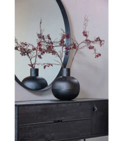 Exclusive Pixie Vaas - Metaal - Zwart - 35x30x30 -Huisdecoratie 4e78d9eaba17466fa101582ff2611f12