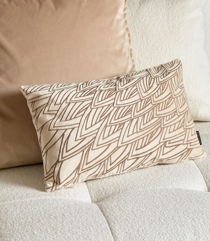 Kussensloop Flower Petals Beige - 50x30 Cm 4 Kussensloop Flower Petals Beige - 50x30 Cm - Afbeelding 2