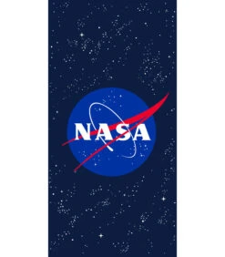 NASA Strandlaken Met Fluwelen Opdruk 100% Katoen, STAR