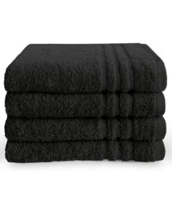 Handdoek 50 X 100 Cm Zwart - 6 Stuks