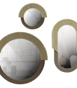 Exclusive Hailey Spiegel Ovaal - Mdf/Glas - Naturel - 58x33x1,5 -Huisdecoratie 59b79cac5c5943dd927da805dee7a28a