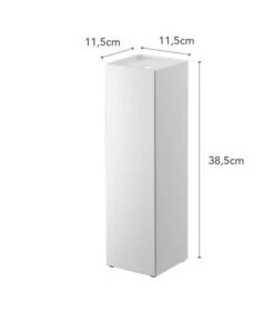Yamazaki Toiletpaper Holder Closed - Tower - White 11 Yamazaki Toiletpaper Holder Closed - Tower - White -Huisdecoratie 5c448078701643aa80c243e902fd84f7