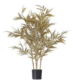 WOOOD Bamboe Kunstplant - Bamboe/Polyester - Natural - 120x74x74