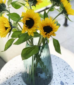 DIM Vaas Stripe Medium Groen -Huisdecoratie 6041e309471d4be8ba217d90ac413fee