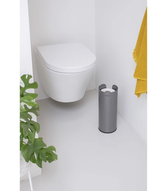 Brabantia ReNew Reserverolhouder Voor 3 Rollen - Platinum 6 Brabantia ReNew Reserverolhouder Voor 3 Rollen - Platinum - Afbeelding 4