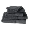 6-delige Handdoekenset Hélène Ebony -Huisdecoratie 620882e0be8a41b59ca6c7e7e3dbc70c