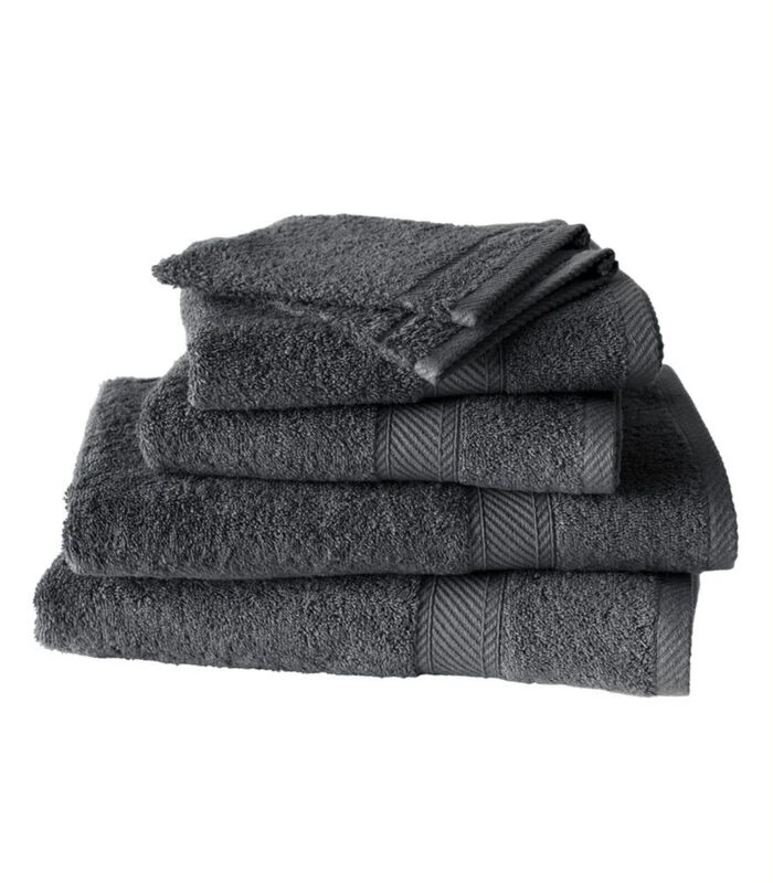 6-delige Handdoekenset Hélène Ebony 3 6-delige Handdoekenset Hélène Ebony