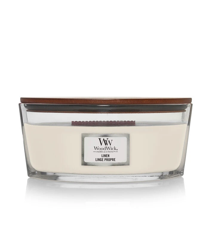 WoodWick Kaars Linen Ellipse 3 WoodWick Kaars Linen Ellipse