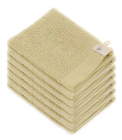 12x Soft Cotton Washandjes Maisgeel