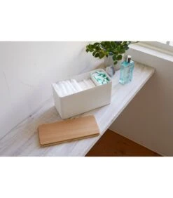 Yamazaki Sanitary Storage Box - Rin - Natural -Huisdecoratie 71cd1d188e5a498a835acc7af3ff61c4