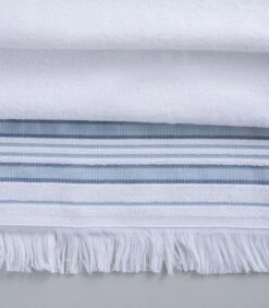 Badhanddoek Derin 100x150 Cm Wit/Marine Blauw -Huisdecoratie 72ce0c8d53b146a7b13859c763bcd664