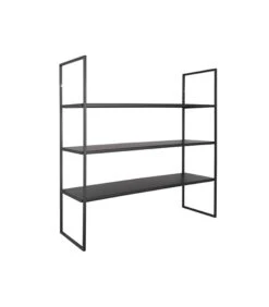 PRESENT TIME Wandrek Level - Metaal Mat Zwart - 60x20x60cm -Huisdecoratie 749e53f4341d4809b9a3cbee69d8c828