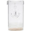 Kaarsenhouder Glas, Hervulbaar Met Anker - Anchor - Transparant -Huisdecoratie 7a2439213fc7429e9e62352116b3f088
