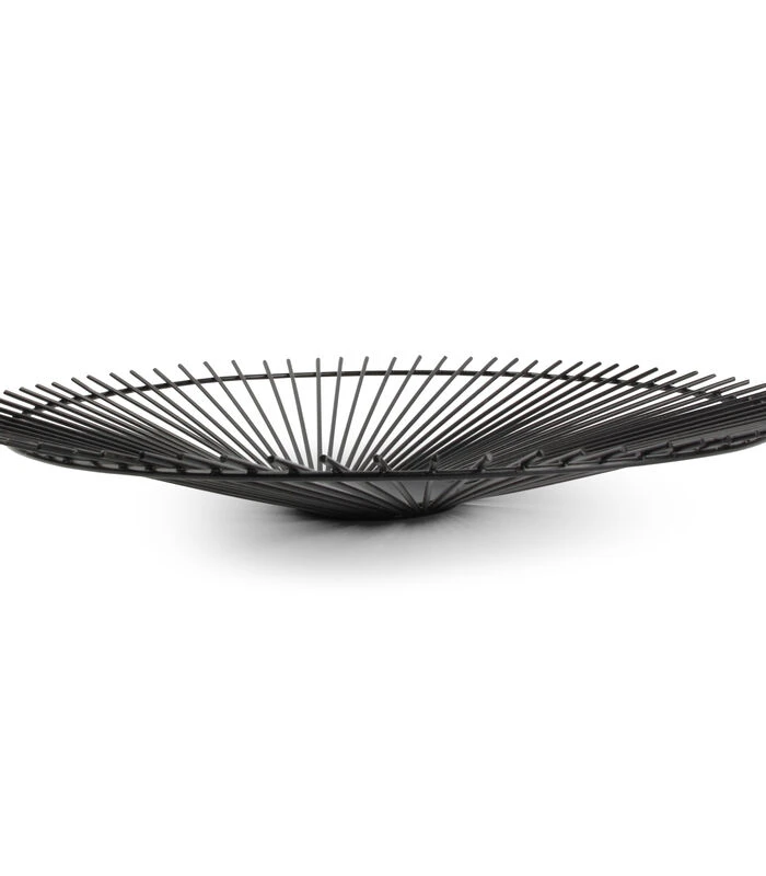 Draadmand 40xH5cm Zwart Twisted Iris 4 Draadmand 40xH5cm Zwart Twisted Iris - Afbeelding 2