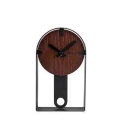 Karlsson Tafelklok Dashed - Walnoothout Fineer Zwart - 22x13x5cm -Huisdecoratie 7d61f8ba39f846dc9bf36a18639b8a87