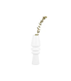 PRESENT TIME Vaas Sparkle Cone - Wit - Ø9cm -Huisdecoratie 7e985fd1c5154b65a7fe490326d46f82
