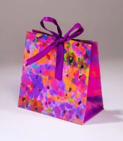 Geschenkentas Pink FloraL18 X H 18 X P 10 Cm Envfleurs