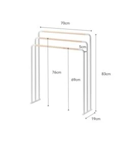 Yamazaki Bath Towel Hanger - Plain - White -Huisdecoratie 8129c2bf76bc436b97512731158a9345