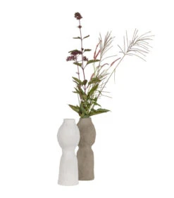 BePureHome Harire Vaas - Papier Mache - Clay - 45x15x15 -Huisdecoratie 8230432a40f84e90bfc62b027f29150d