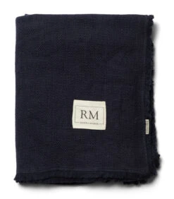 Plaid, Katoenen Zomer Deken - Blueberry Blue - Blauw - 170x130 CM