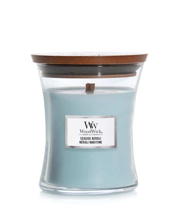 WoodWick Kaars Seaside Neroli Medium 3 WoodWick Kaars Seaside Neroli Medium