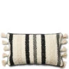 Kussenhoes, Kussensloop 50x50, Kwastjes - Ko Olina - Zwart/ Wit