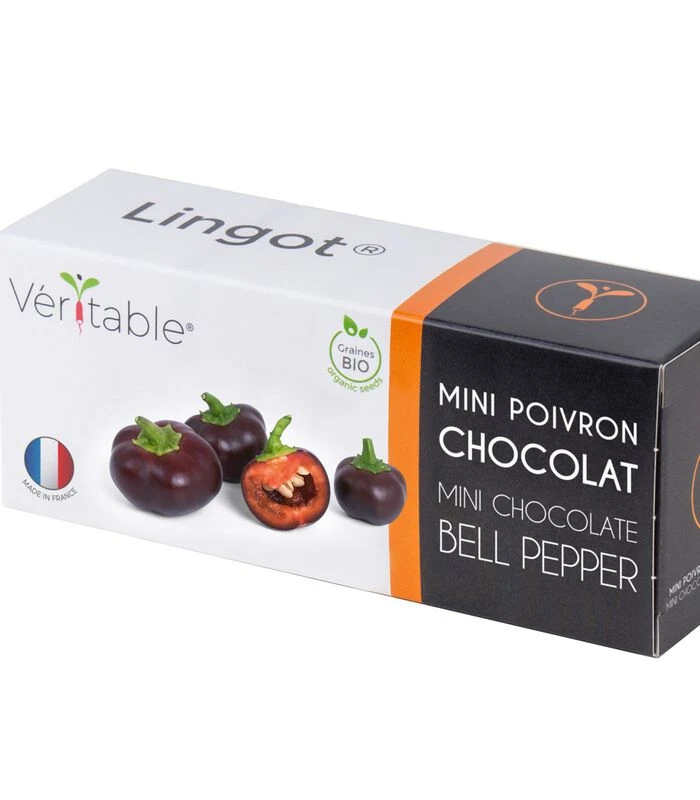 Lingot® Mini Chocolade Pepers BIO - Indoor Moestuine 3 Lingot® Mini Chocolade Pepers BIO - Indoor Moestuine