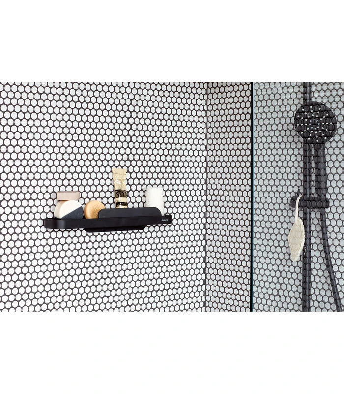 Brabantia MindSet Doucheplanchet Met Wisser - Dark Grey 6 Brabantia MindSet Doucheplanchet Met Wisser - Dark Grey - Afbeelding 4